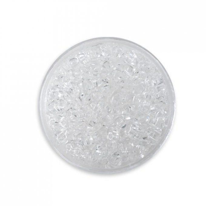 Preciosa rocaille Twin 2,5x5mm transparente  (x20g) 