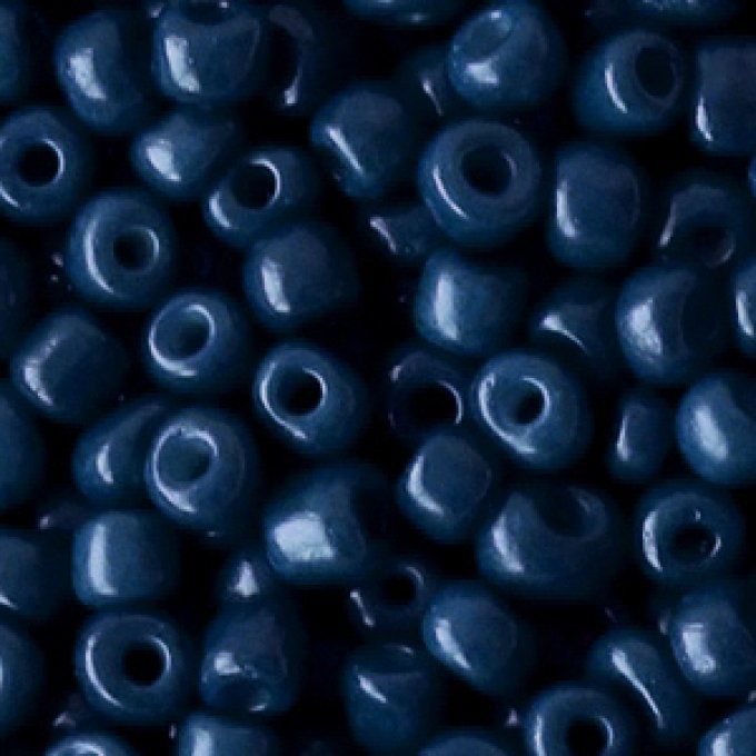 Rocaille 4mm couleur Bleu marine (20g)
