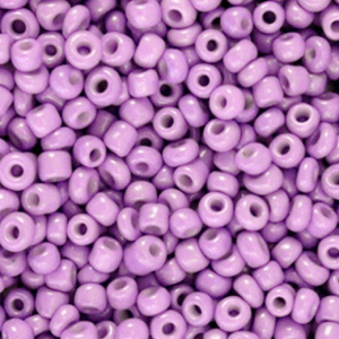 Rocaille 3mm couleur Violet orchidé  (x20g)