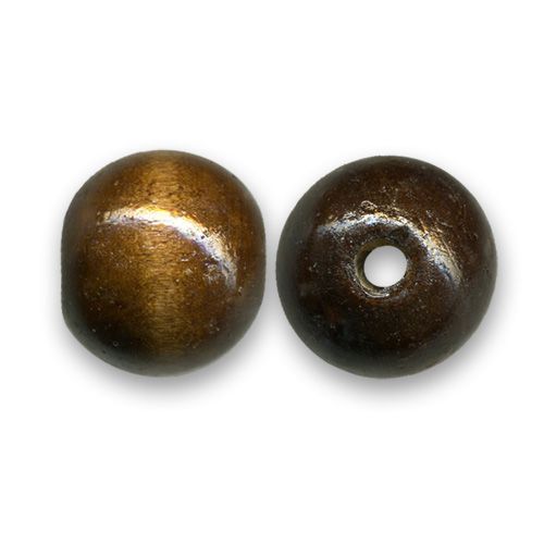 Perle ronde en bois Ø 16mm teinté