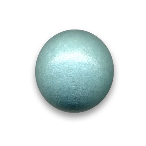 Perle ronde en bois Ø 25mm couleur lagon