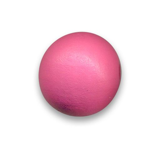 Perle ronde en bois Ø 25mm couleur rose