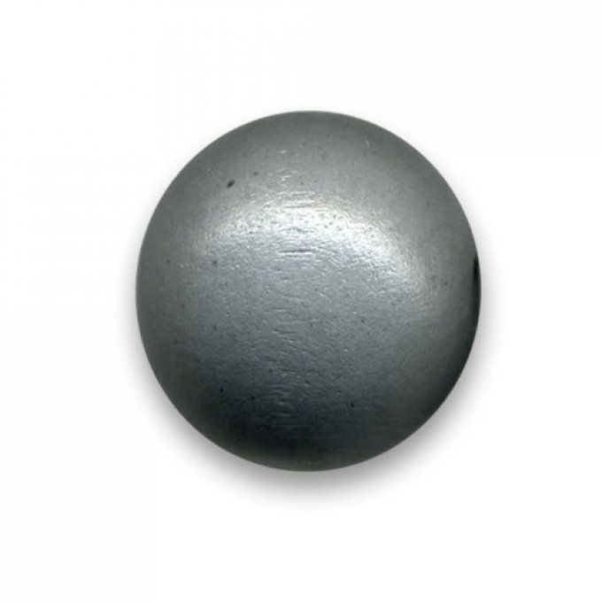 Perle ronde en bois Ø 25mm couleur souris