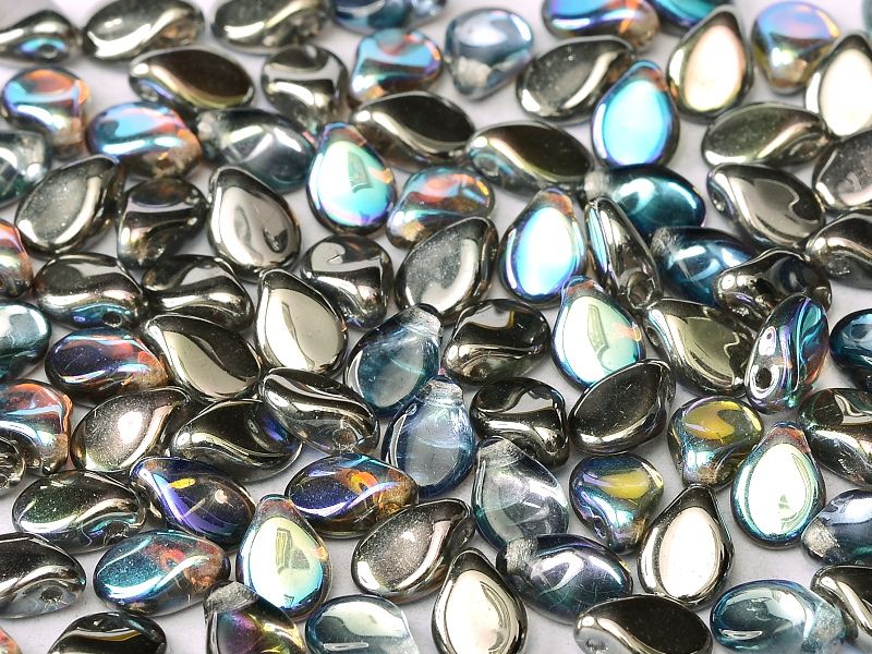 Preciosa Pip Crystal graphite rainbow (x50)