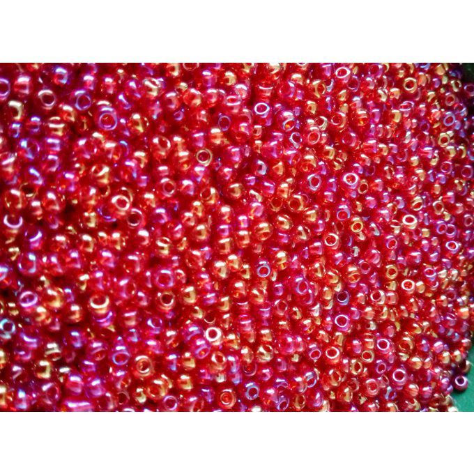 Rocaille Preciosa  8/0  Ruby rainbow (x20g)