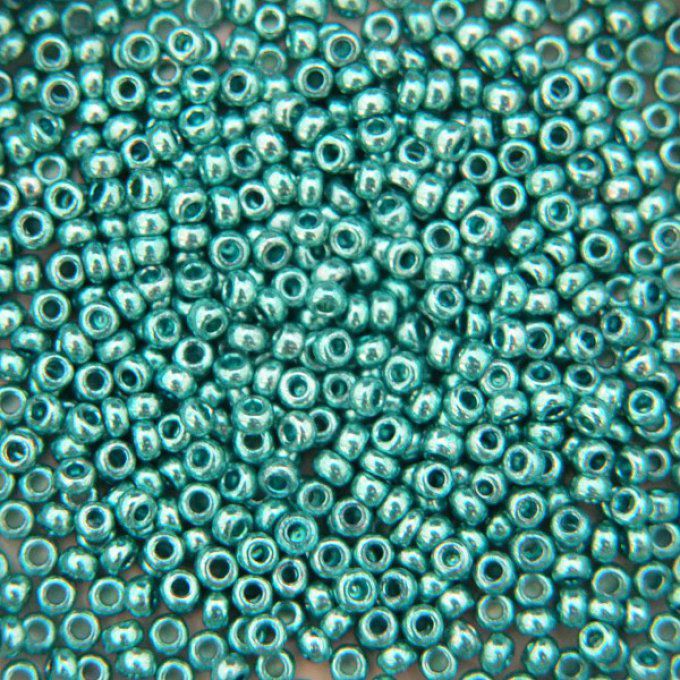 Rocaille Preciosa  11/0  Metallic turquoise  (x20g)