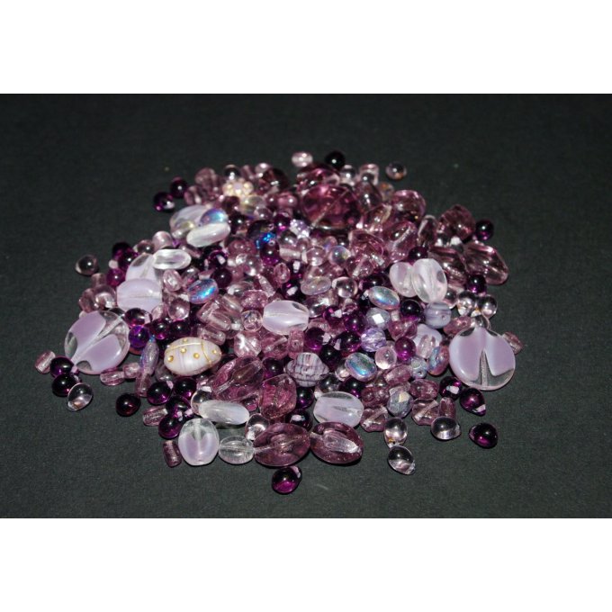 Pressed Bead Mixes Amethyst (30g)