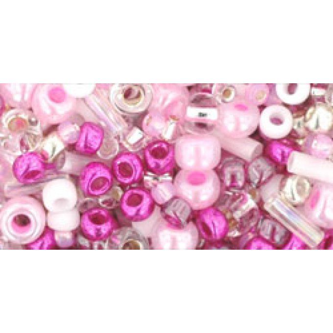 Toho rocailles mélange de formes et de couleurs : Sakura Cherry Mix (x20g)