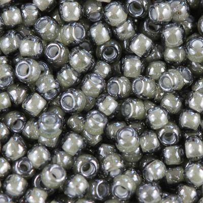Rocaille  Toho taille 11/0  inside-color black diamond/white-line (x10g) 