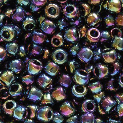 Rocaille  Toho taille 11/0  metallic rainbow iris  (x10g) 