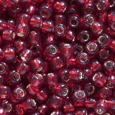 Rocaille  Toho taille 11/0  silver-lined garnet  (x10g)  