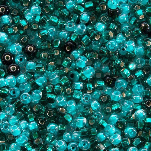 Rocaille Bead Mixes mélange  Turquoise (x20g)